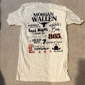 Morgan Wallen Cream Graphic T-Shirt